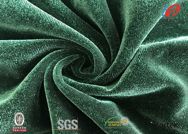 250gsm 92 Polyester 8 Spandex Fabric By The Yard , Turquoise Velvet Fabric