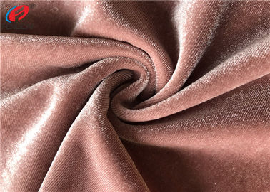 Knit Azo-free Shiny Stretch Polyester Spandex Velvet Fabric For Garment